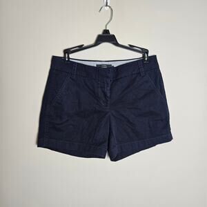 J Crew Navy Chino Cotton Shorts Sz 2